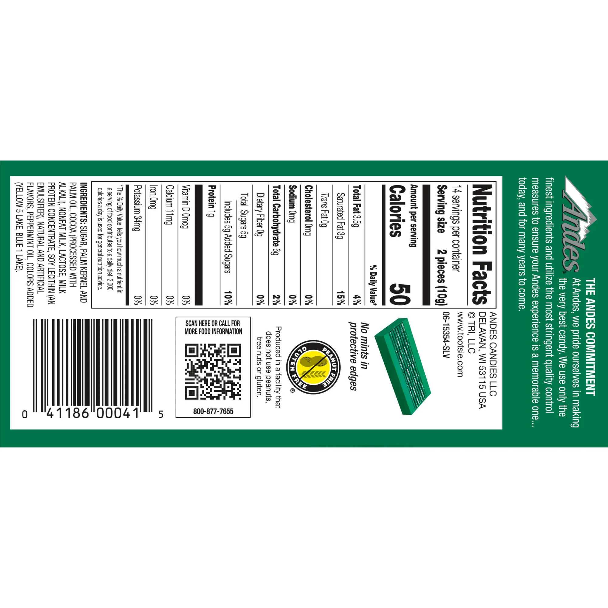 Andes Crème de Menthe Thins Easter Gift Card Sleeve (4.67 oz. Box) - Image 3