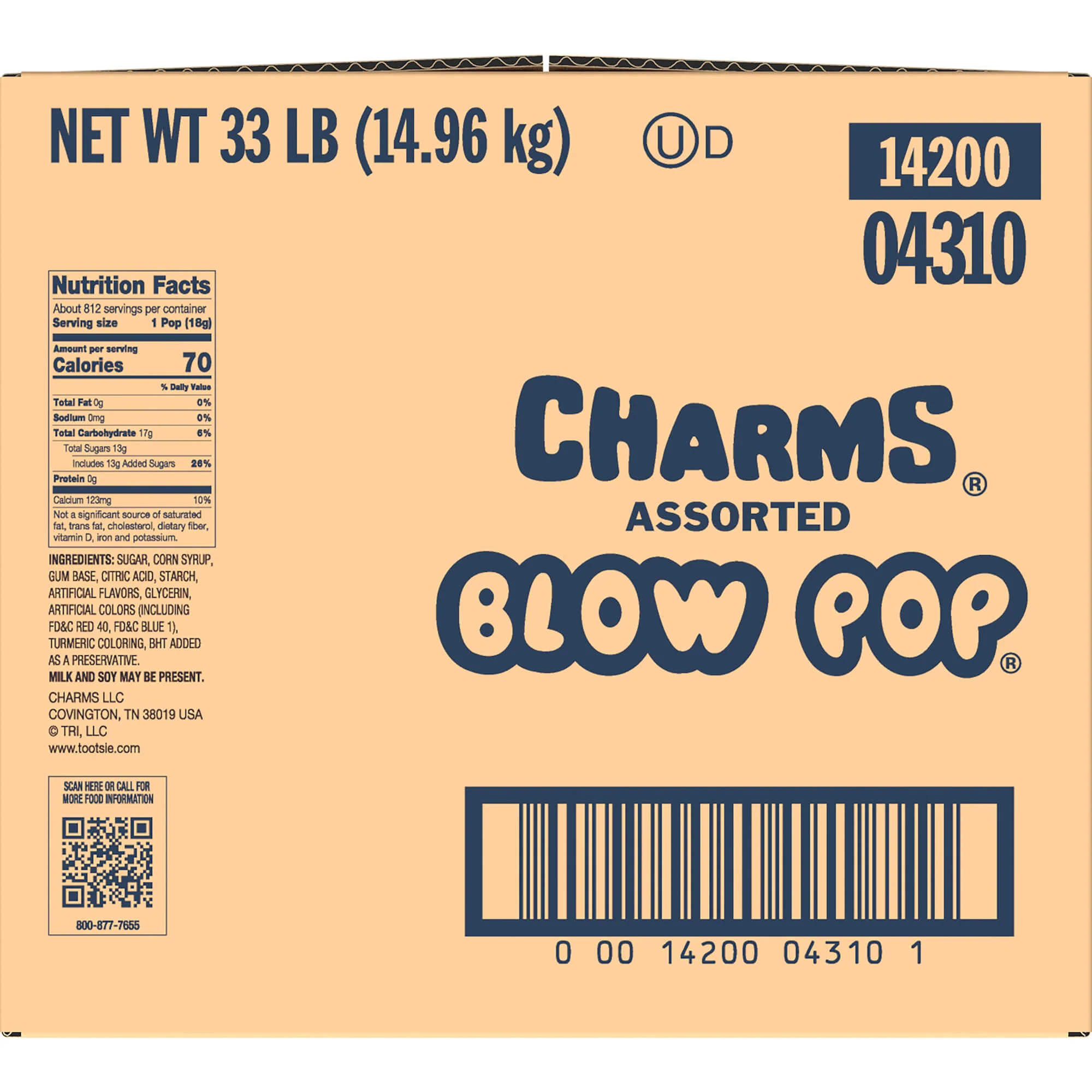 Blow Pop Assorted Flavors Bulk, 33 lb. Box - Image 3