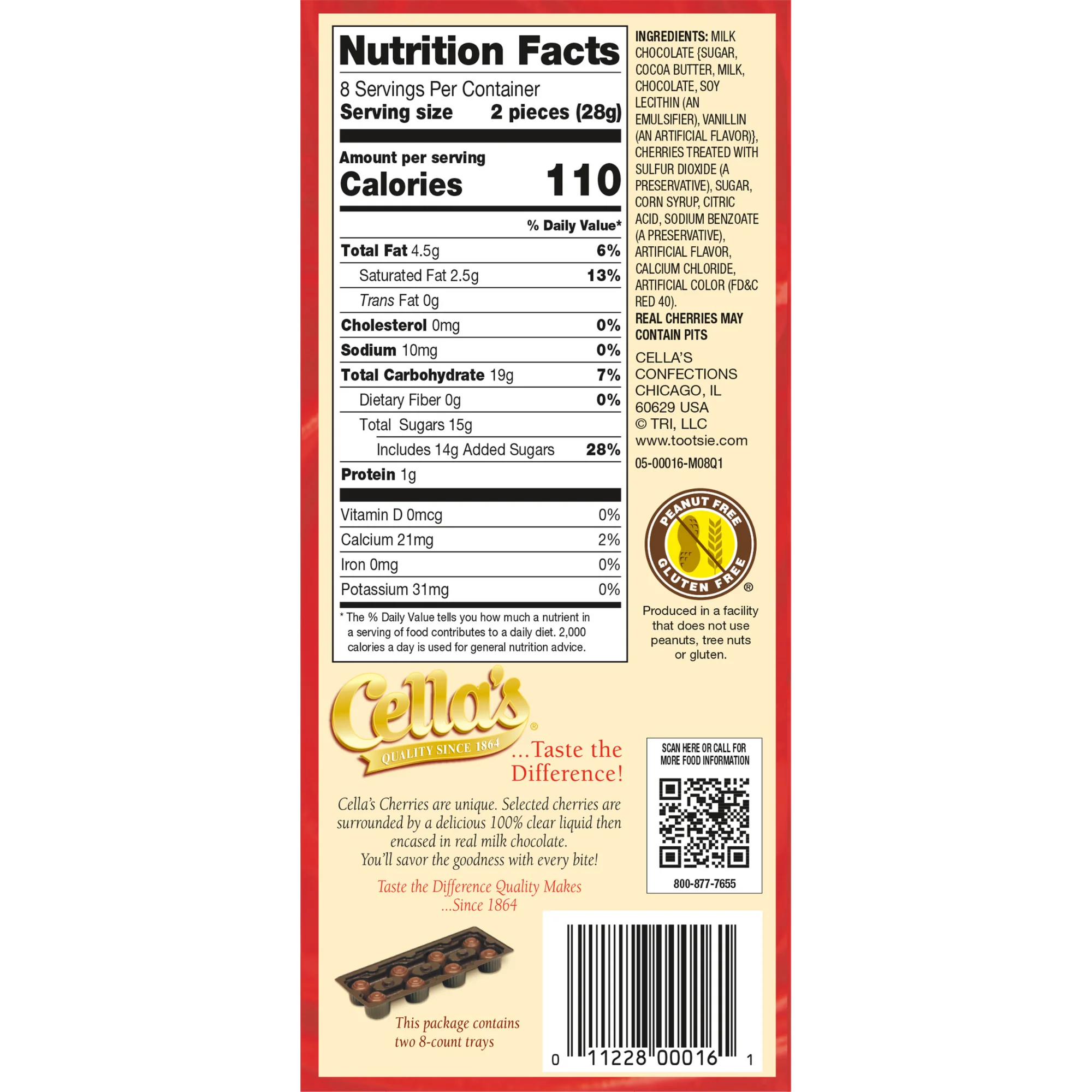 Cella's Milk Chocolate Covered Cherries (8 oz./ 16 ct. Box) - Image 3
