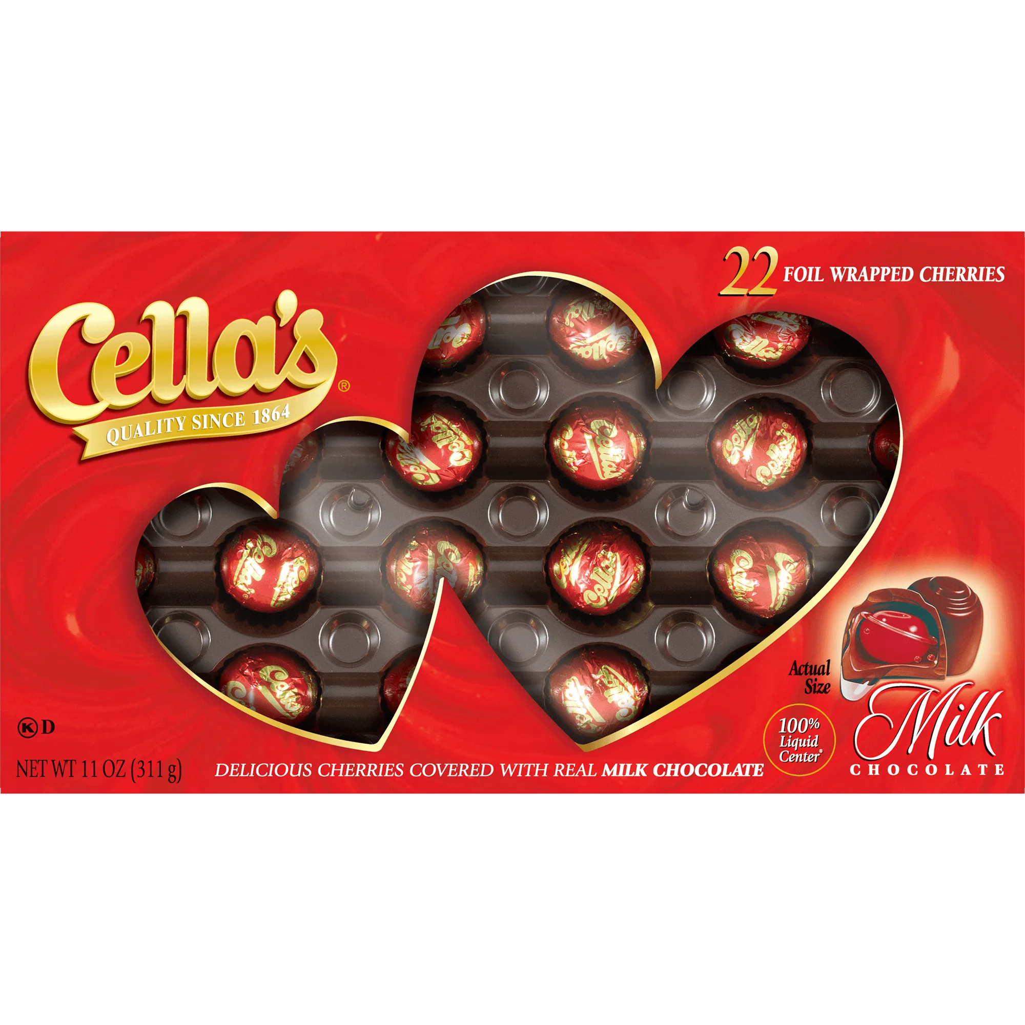 Cella's Milk Chocolate Valentine Gift Box (11 oz. / 22 ct. Box) - Image 3