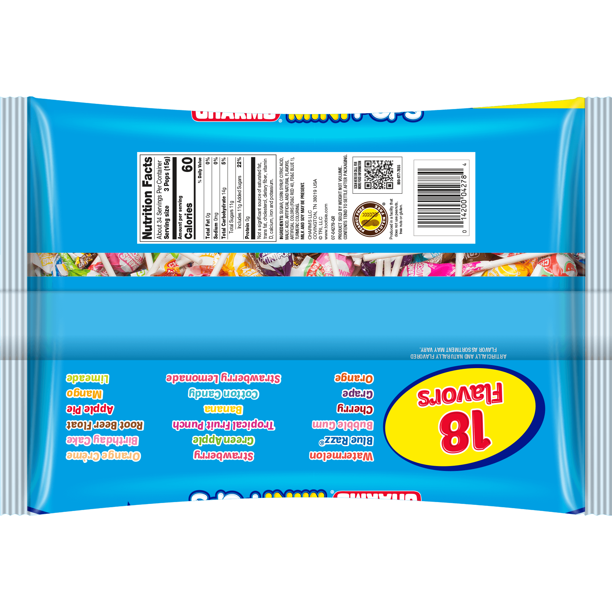 Charms Assorted  Mini Pops (18.16 oz. / 101 ct. Bag) - Image 3