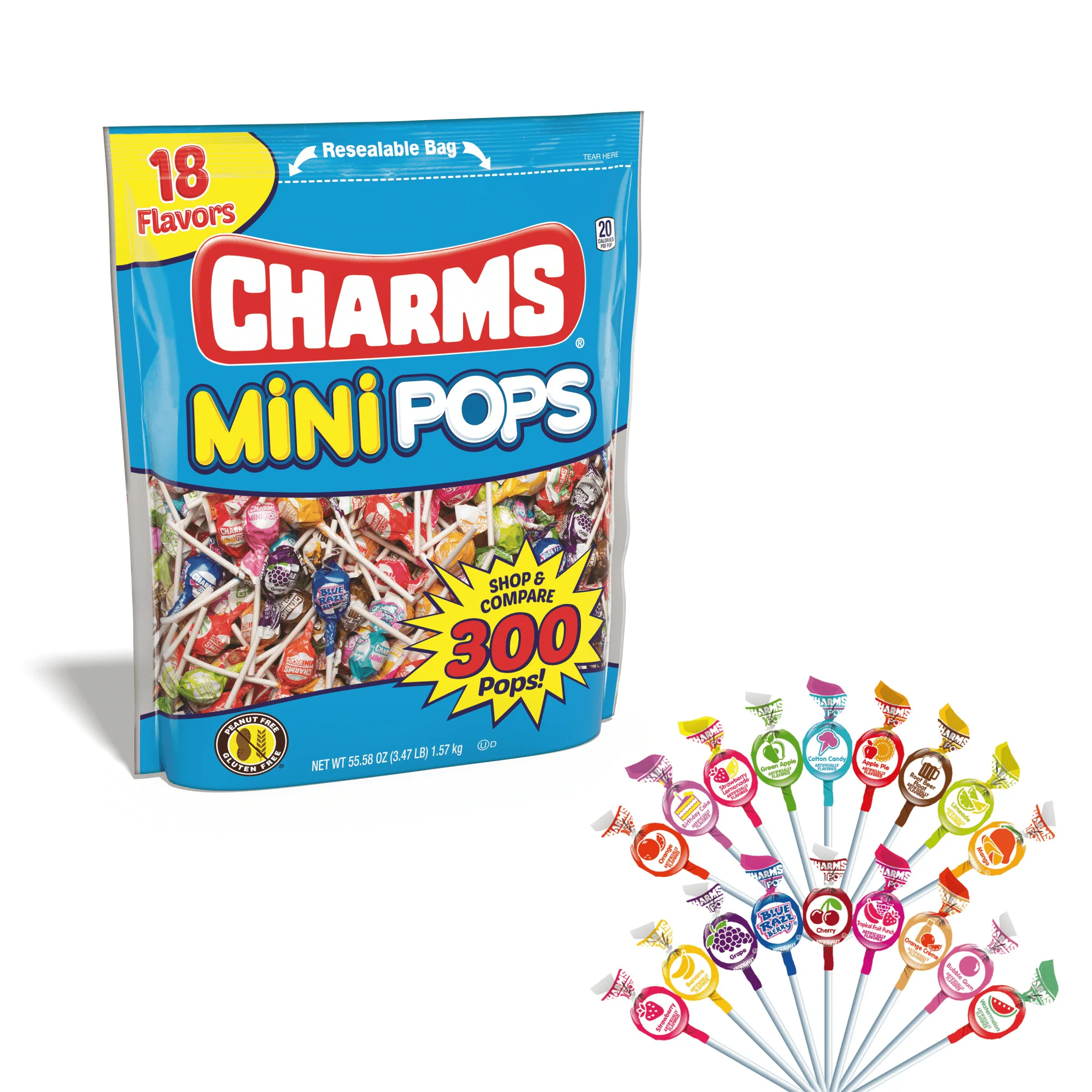 Charms Assorted Mini Pops (55.58 oz. / 300 ct.) - Image 3