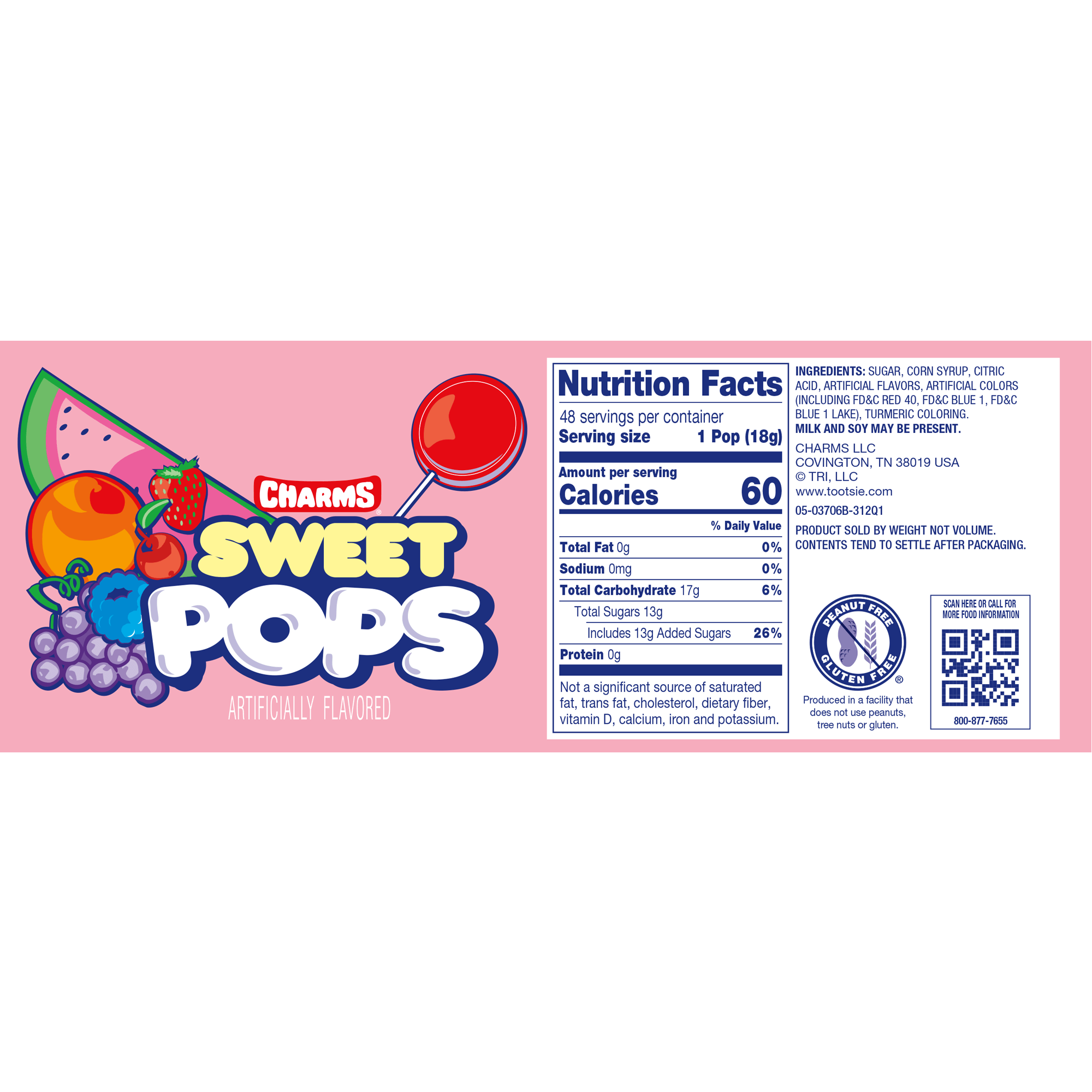 Charms Assorted Sweet Pops (48 ct. Box) - Image 3