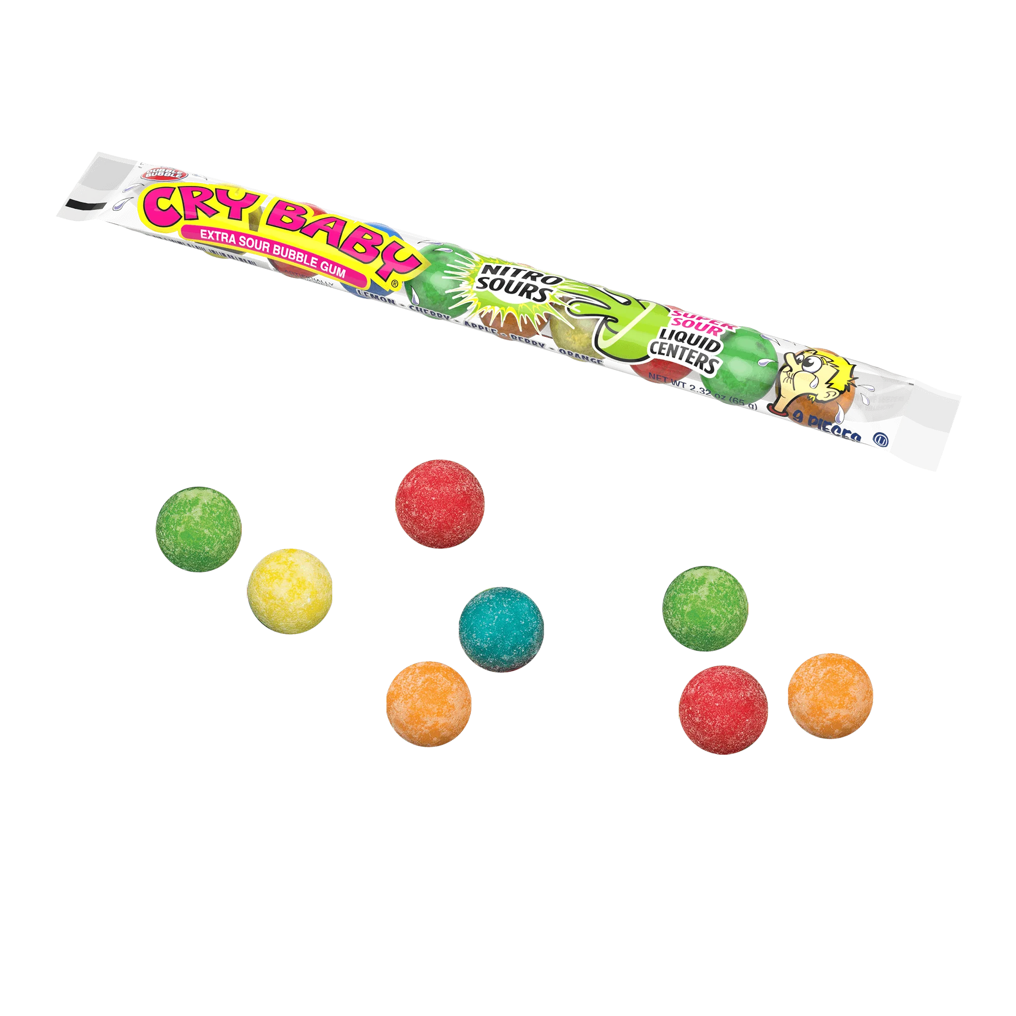 Cry Baby Nitro Assorted Sours (2.32 oz. / 9 ct. Tube) - Image 3