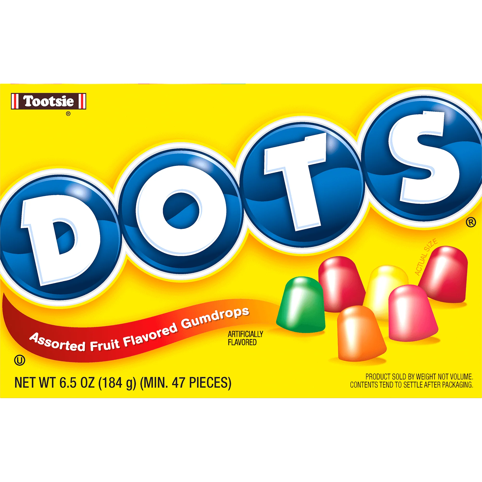 DOTS Assorted Fruit Flavored Gum Drops (6.5 oz. Box) - Image 3