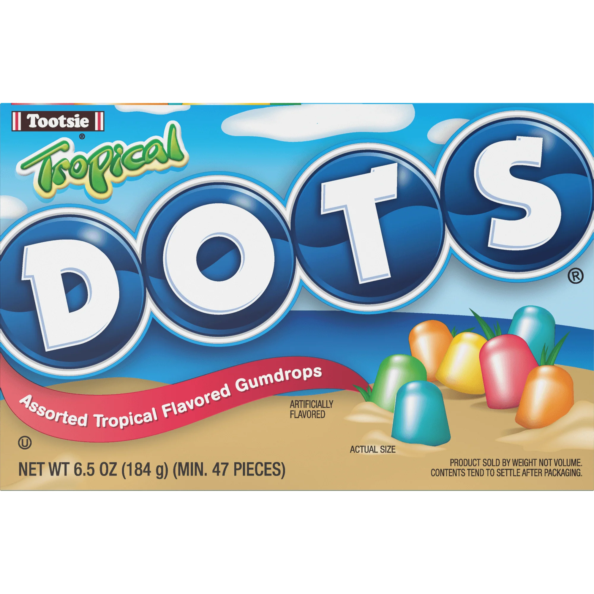 DOTS Assorted Tropical Flavored Gum Drops (6.5 oz. Box) - Image 3