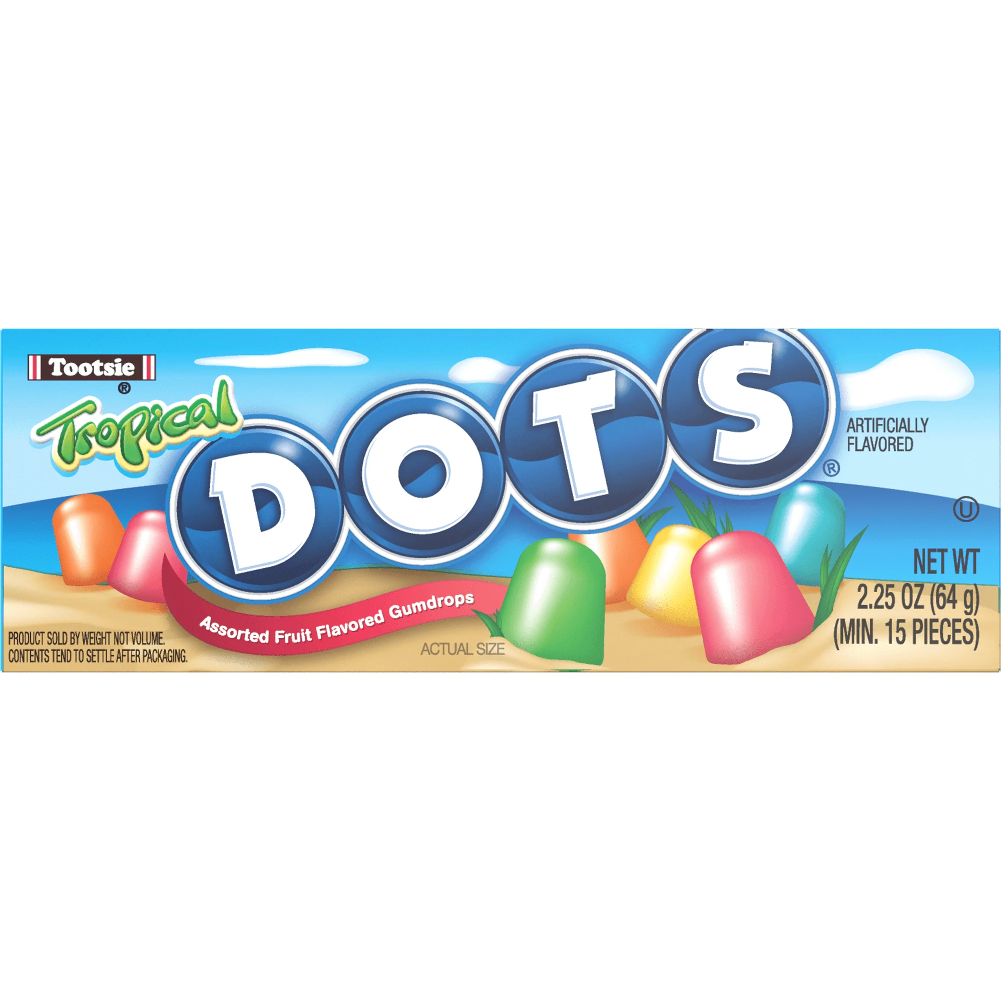 DOTS Tropical Assorted Gum Drops (2.25 oz. Box) - Image 3