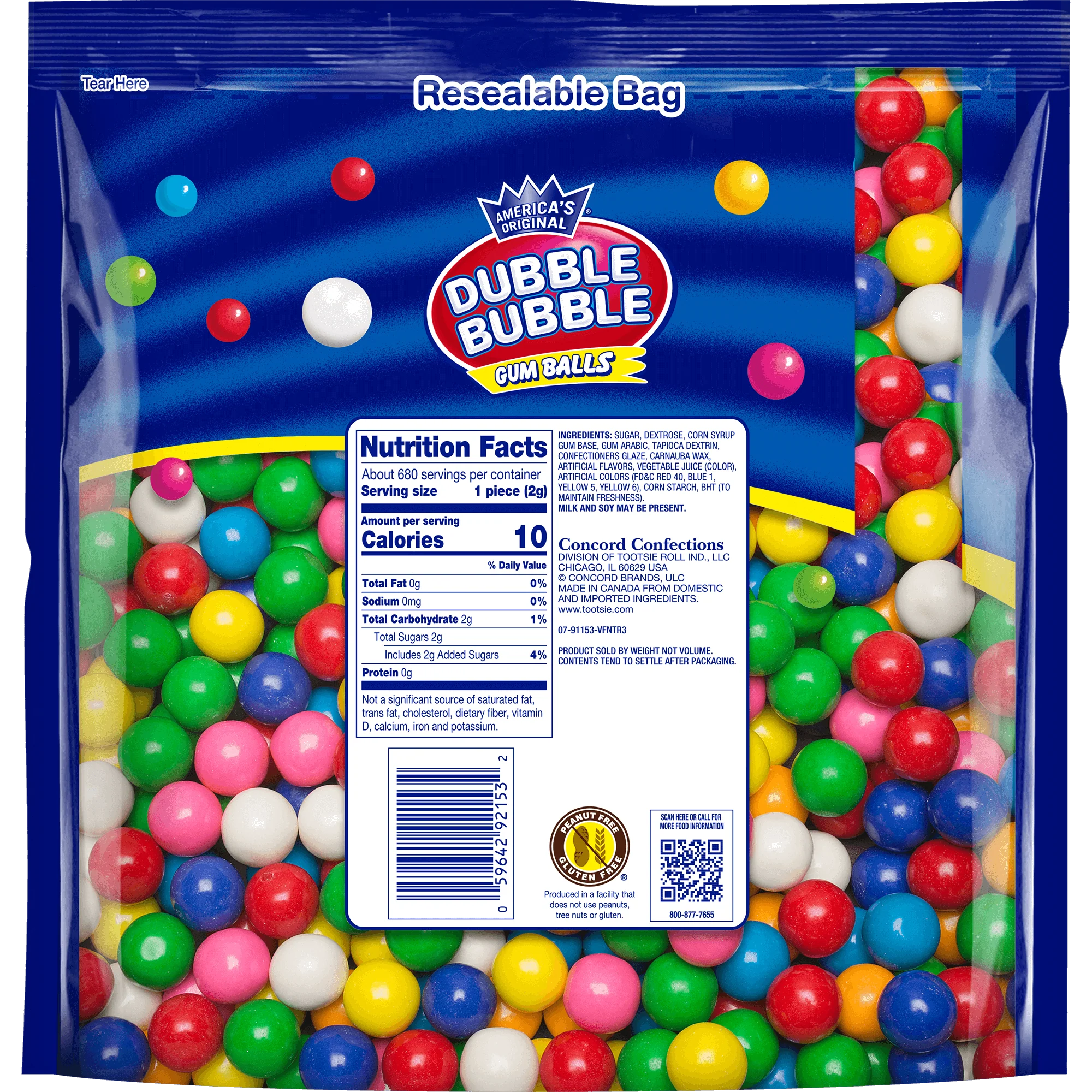 Dubble Bubble Gumballs (3.3 lb Pouch) - Image 2