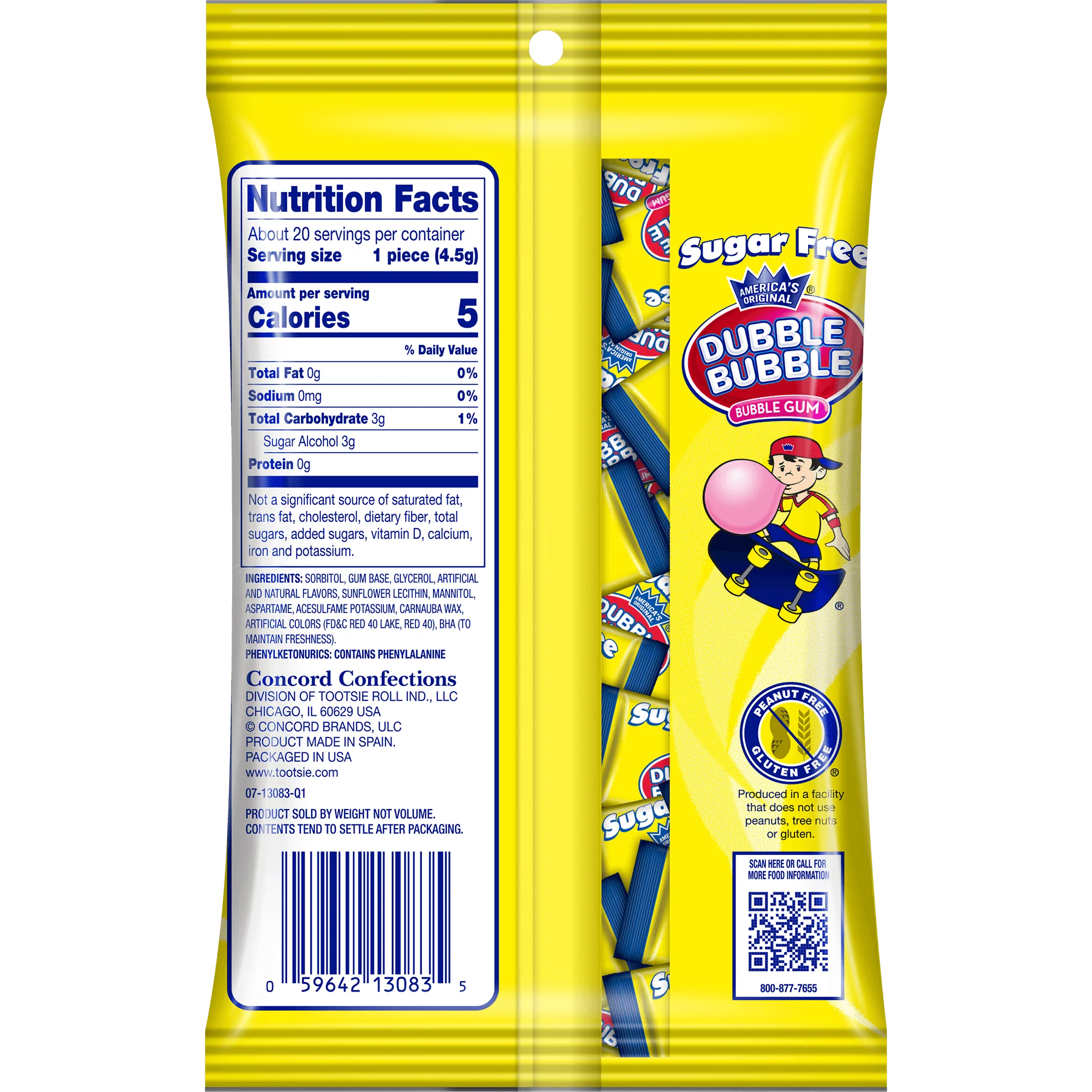 Dubble Bubble Sugar Free Original Twist (3.25 oz. Bag) - Image 3