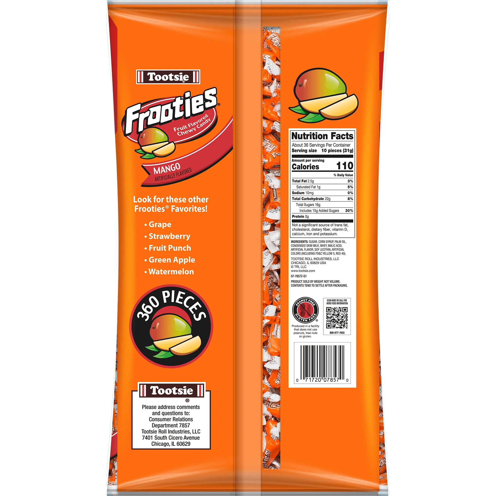 Frooties Mango Chewy Candy (360 ct. Bag) - Image 3