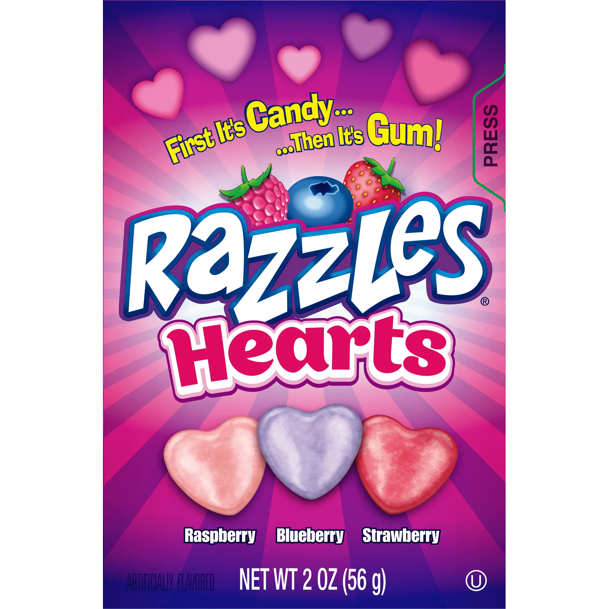 Razzles Valentine Hearts Assorted Flavors (2 oz. Box) - Image 3
