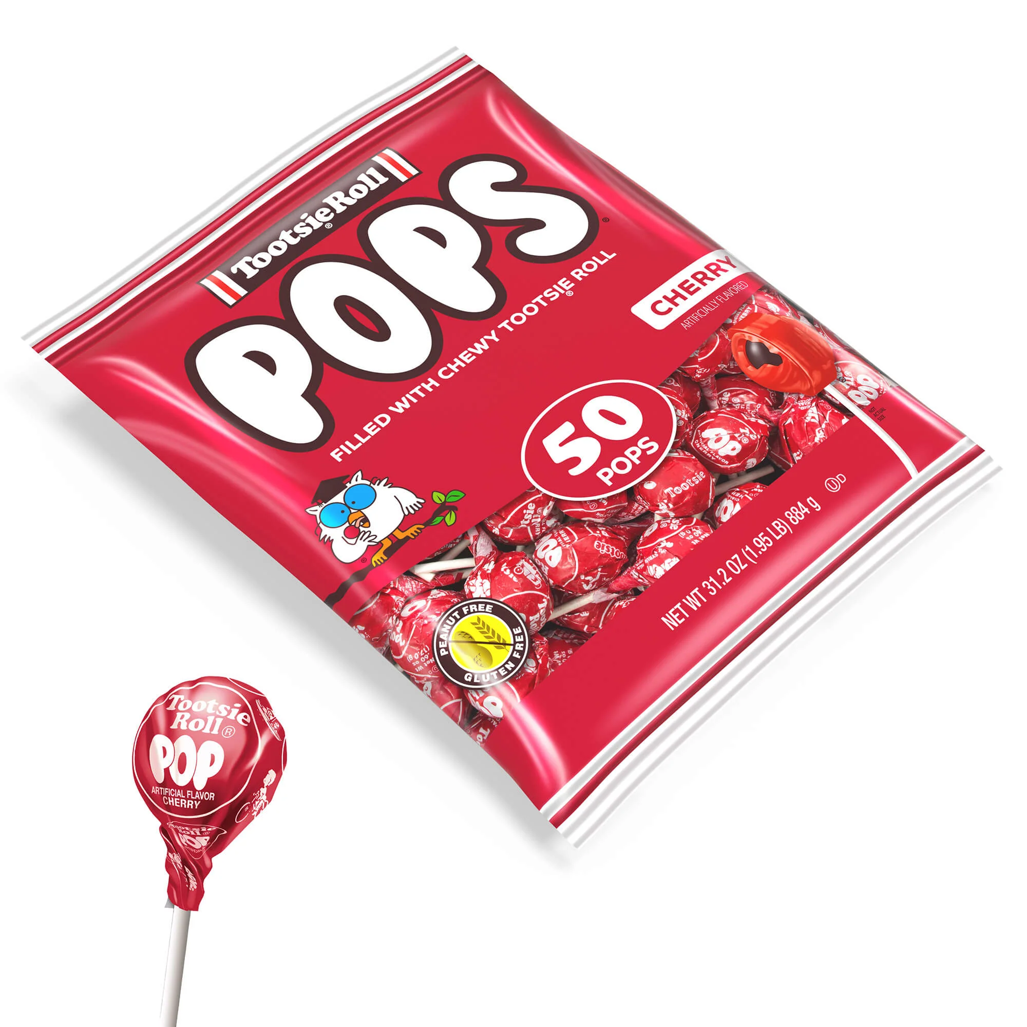 Tootsie Pops Cherry Flavor, 50 ct. Bag - Image 3