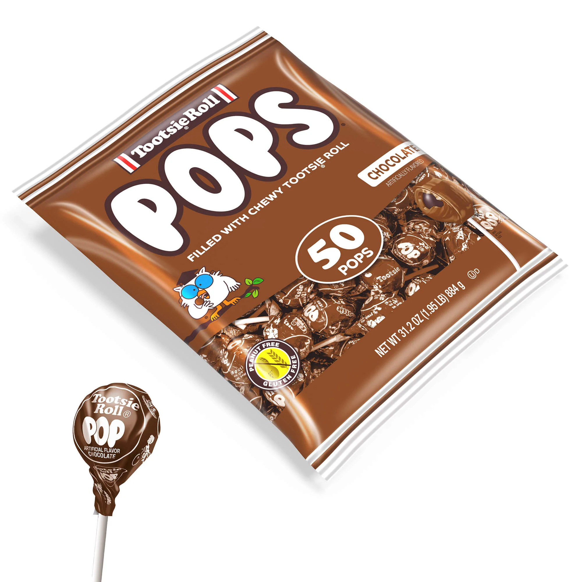 Tootsie Pops Chocolate Flavor, 50 ct. Bag - Image 3